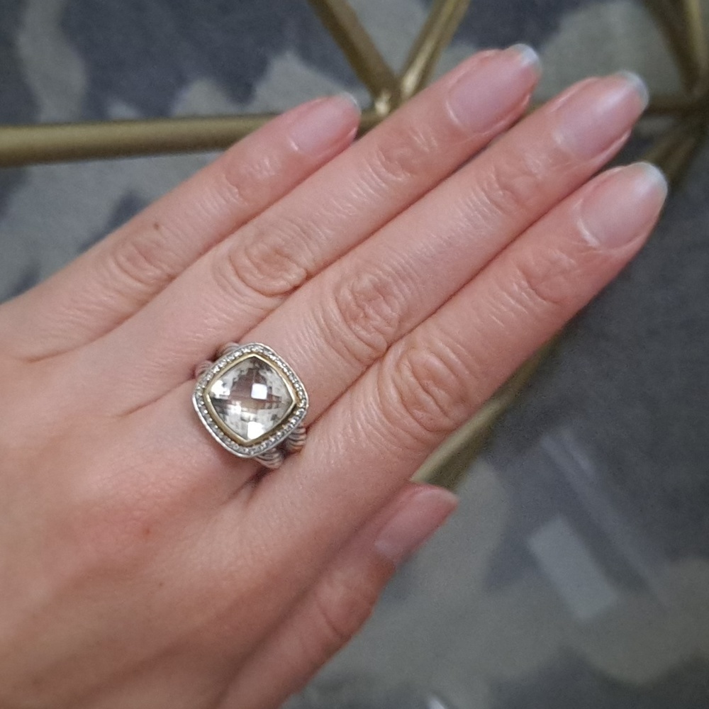 Authentic David Yurman Albion ring, Prasiolite - Picture 15 of 17